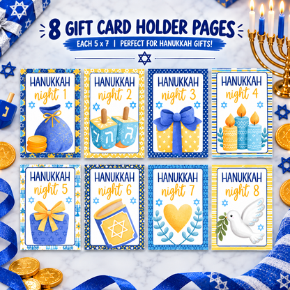 Eight Nights™ Hanukkah Gift Card Book