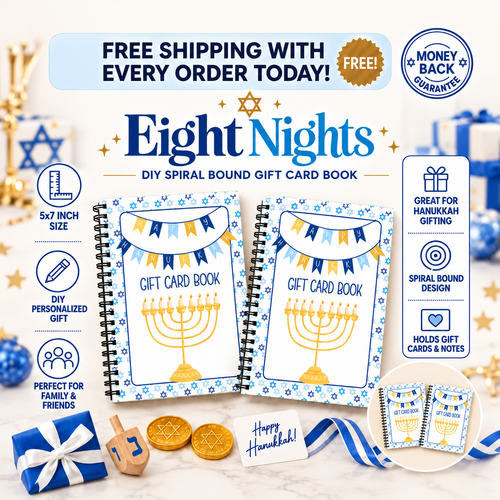 Eight Nights™ Hanukkah Gift Card Book