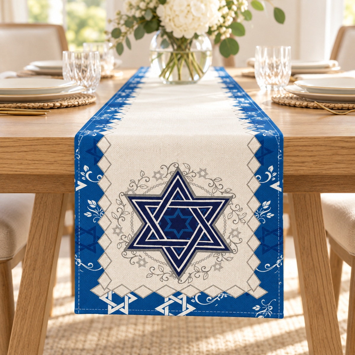 Hanukkah Table Runner