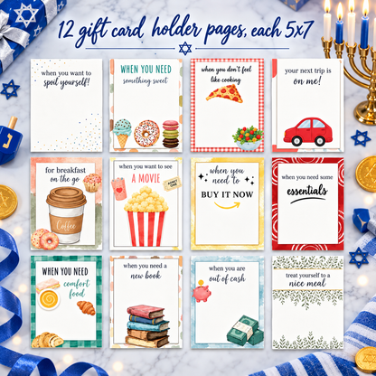 Eight Nights™ Hanukkah Gift Card Book